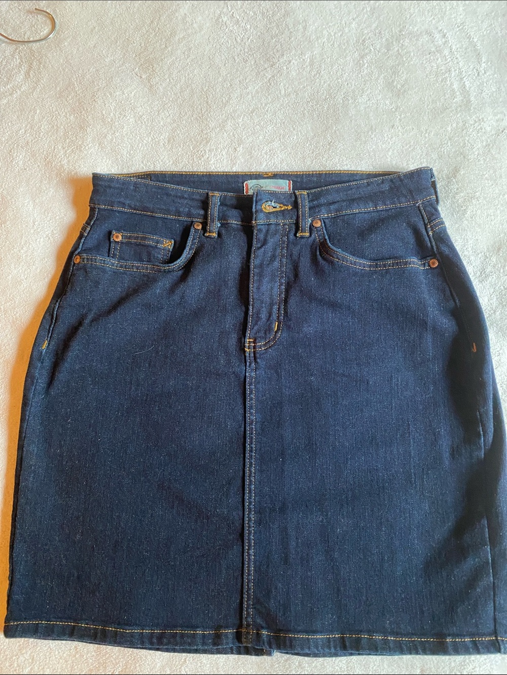 NWOT Dickies Straight Denim skirt in Dark Blue